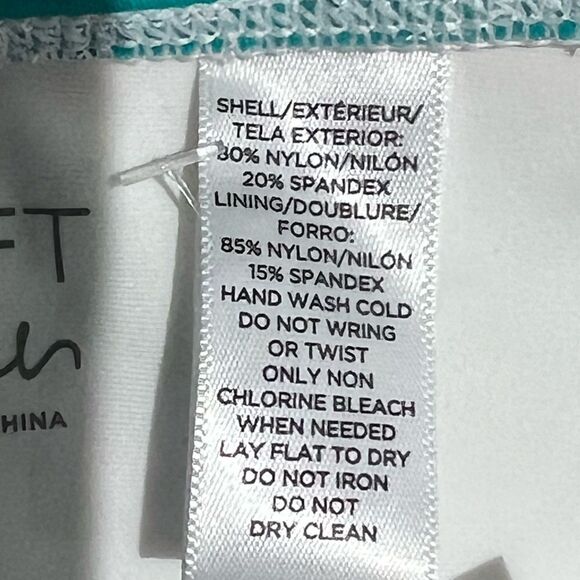 NWT LOFT Beach Striped Halter One Piece Swimsuit sz 4 - Picture 9 of 9